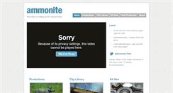 Desktop Screenshot of ammonite.co.uk