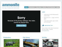 Tablet Screenshot of ammonite.co.uk